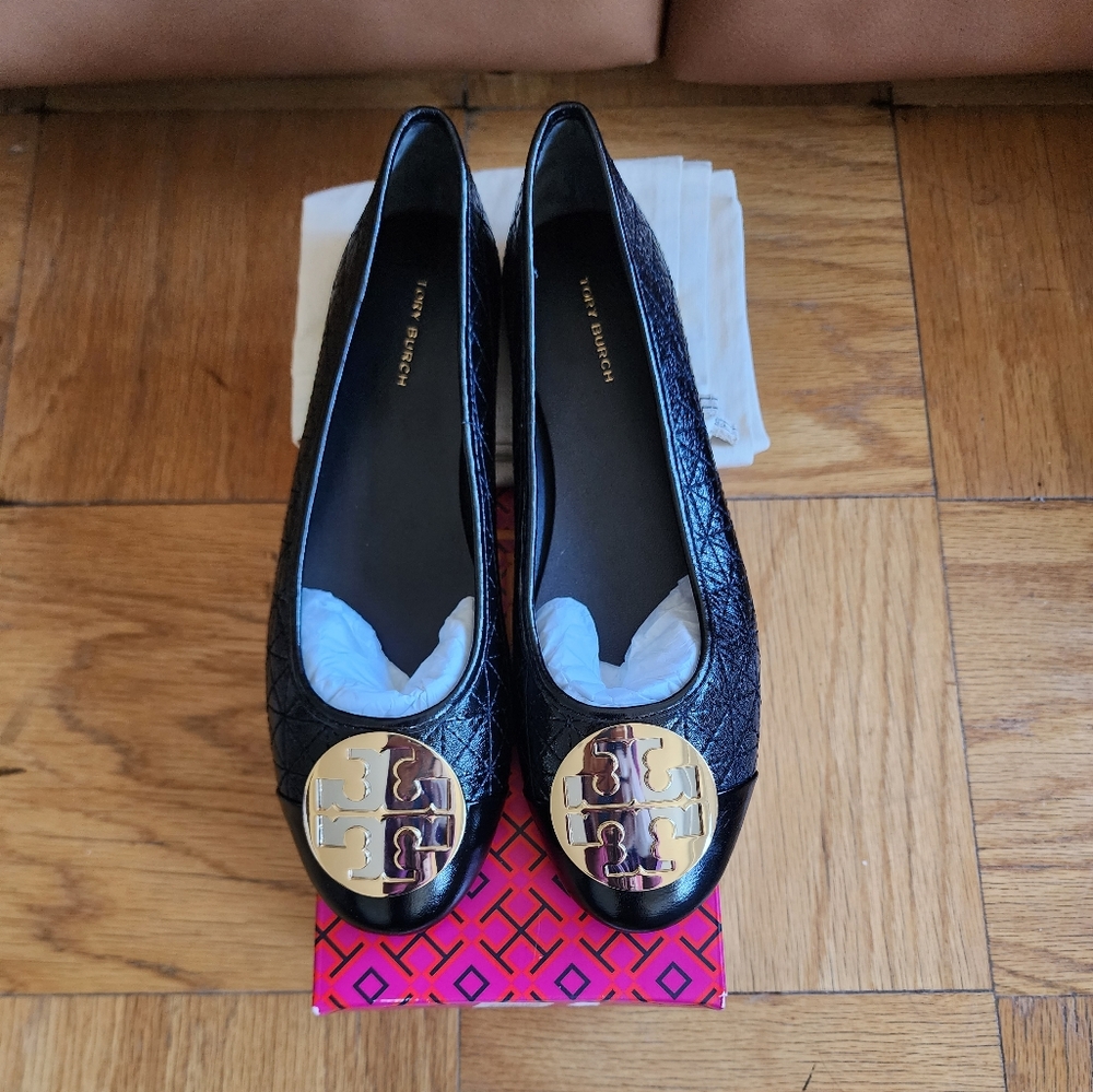 NEW! Tory Burch Claire Quilted Ballet Flats